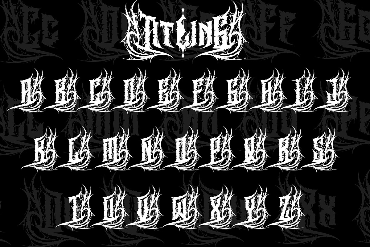 Heavytal - Heavy Metal Font, a Blackletter Font by Letterara (Photo 14 of 15)