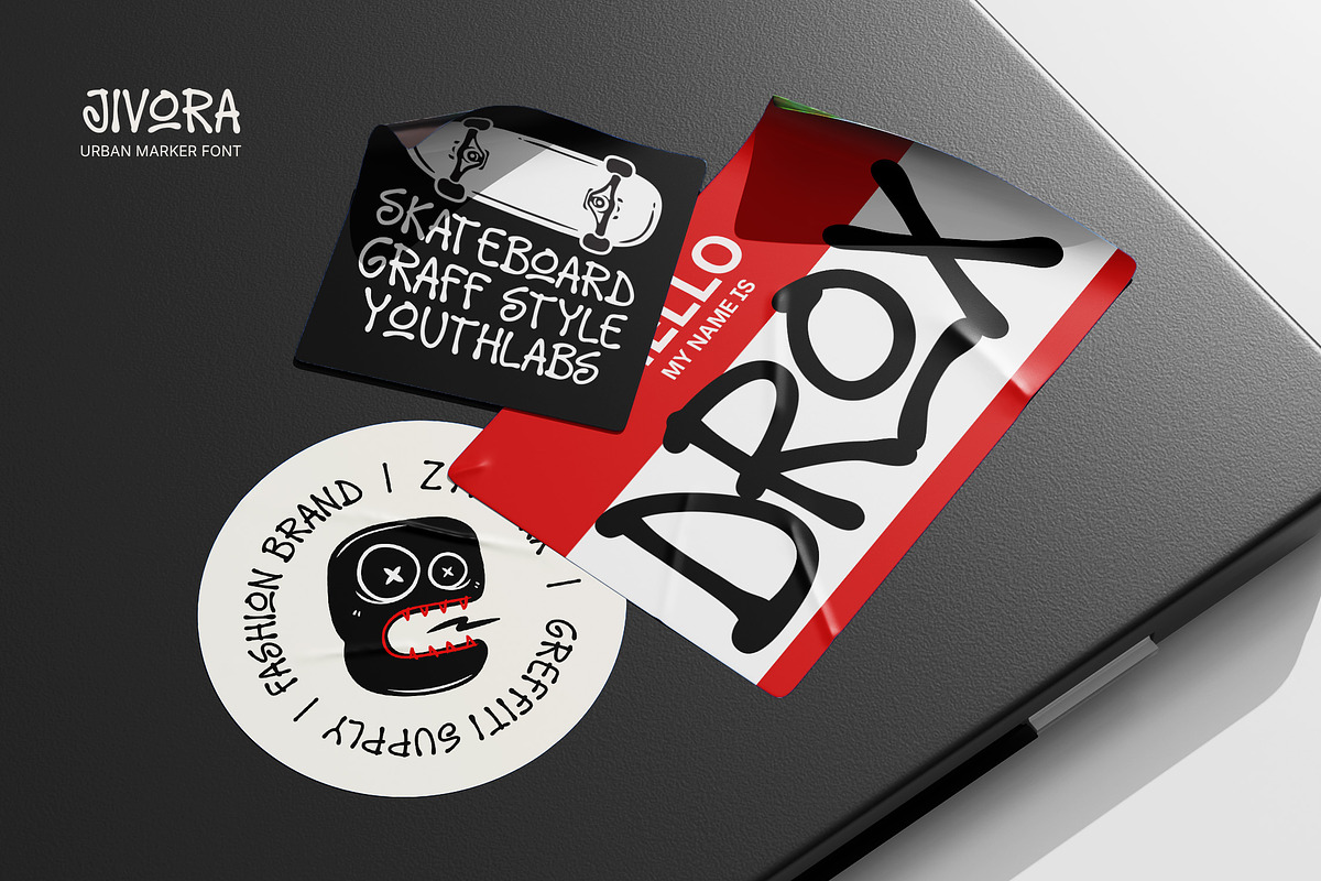 Jivora - Urban Funky Marker Font, a Handwritten Font by Youthlabs Studio (Photo 9 of 15)
