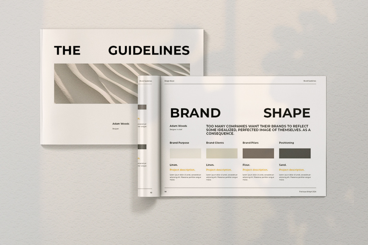 Beige Brand Guidelines, a Presentation Template by Analogi Studio (Photo 2 of 14)