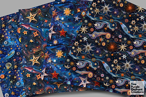 Celestial Galaxy Paper Quilling Sky