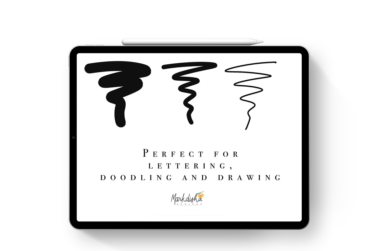 Procreate Basic Sketch Pen Brush, a Brush Add-On by Markdisha Designs (Photo 2 of 2)