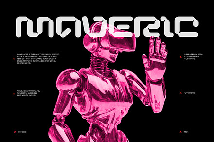 Maveric - Futuristic Font