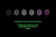 50 Abstract Signs / Marks Collection, a Branding & Logo Template by BULBFISH (Thumbnail 3 of 7)