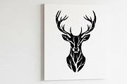 deer head wall mount silhouette, an Illustration by Amazin_art (Thumbnail 31 of 51)