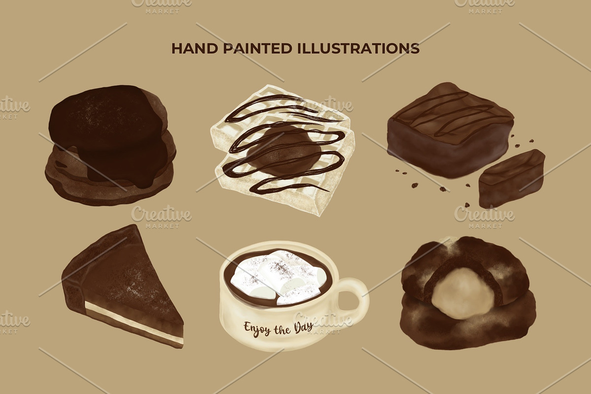 Chocolate Dessert Clipart, an Illustration by ryelart.design (Photo 2 of 3)