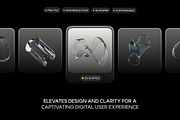Dispersion 3D Glass Shapes Pack, an Object Graphic by Illustrava (Thumbnail 3 of 7)
