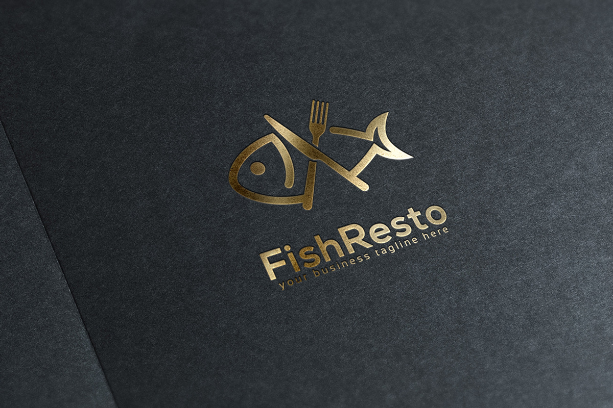 Fish Resto Logo, a Branding & Logo Template by Slim Studio (Photo 2 of 3)