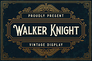 Walker Knight - Vintage Display, a Serif Font by Almarkhatype (Thumbnail 1 of 9)