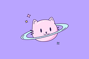 Cat shaped planet, an Illustration by Cmeree (Thumbnail 2 of 3)
