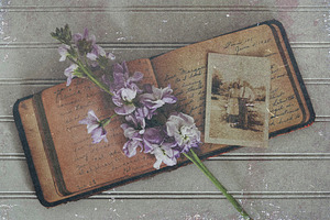 Vintage Book Photo Effect