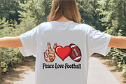 Peace love basketball and football, an Illustration by CrexoraLab (Thumbnail 4 of 4)