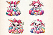 easter bunny peeking Clipart, an Illustration by DreamArtGraphic (Thumbnail 2 of 5)