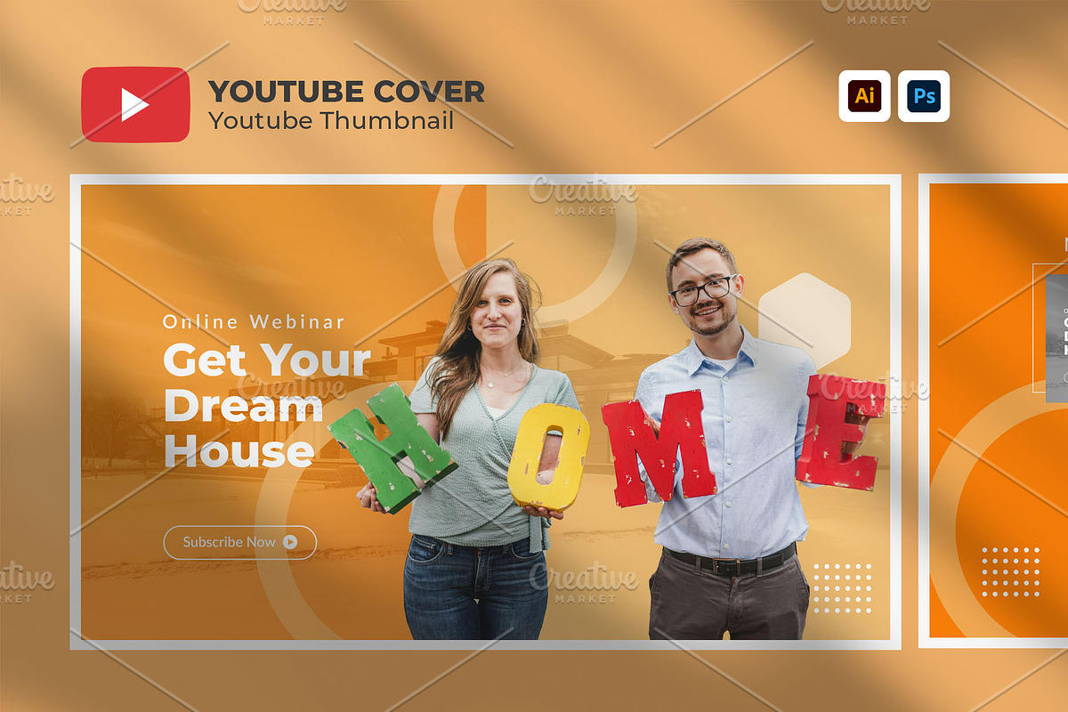 Real estate Youtube Template, a Social Media Template by hekenostudio (Photo 1 of 4)
