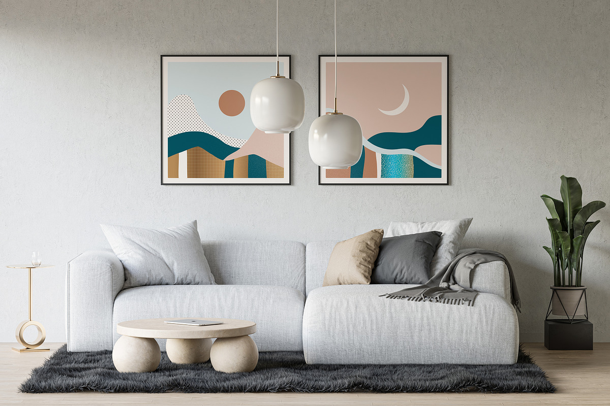 Abstract Landscape Collection, a Decorative Illustration by Pretty Meerkat (Photo 3 of 11)