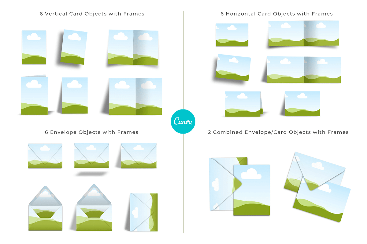 16 Christmas Card Canva Mockups, a Merchandise Mockup by Mockup Scene (Photo 8 of 23)