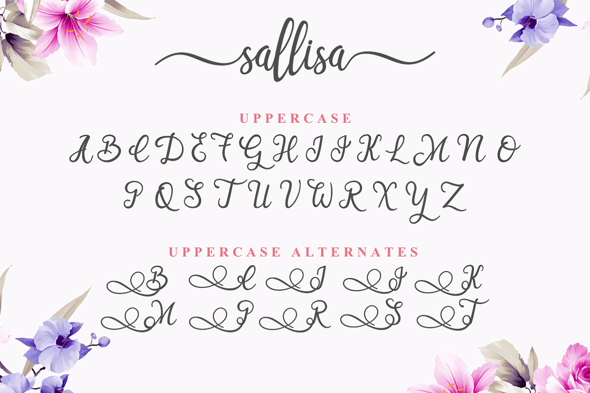 Sallisa | Script Font preview 2