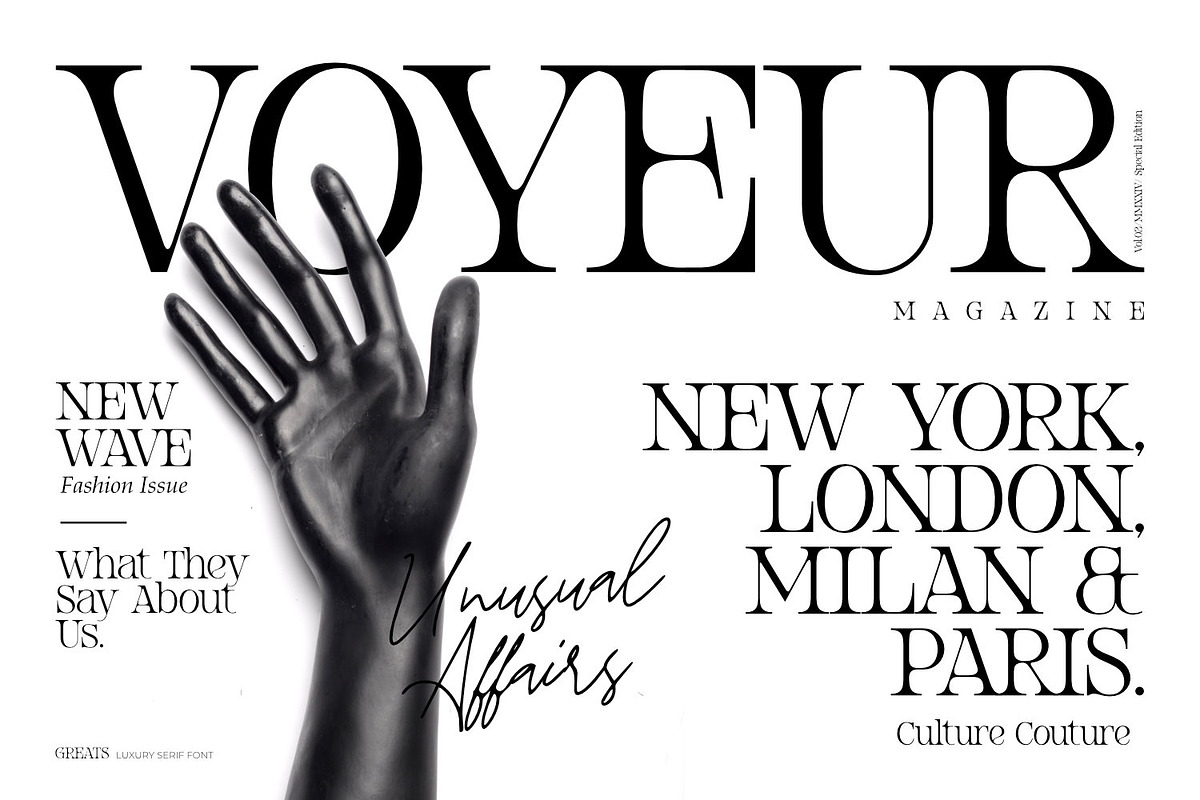 Greats - Luxury Serif Font, a Serif Font by ikiiko (Photo 5 of 7)