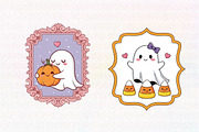 Cute Ghost Frame Sublimation Bundle, an Illustration by CreationArt (Thumbnail 5 of 5)