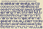Detailed Artdeco Font, a Sans Serif Font by 177Studio (Thumbnail 8 of 8)