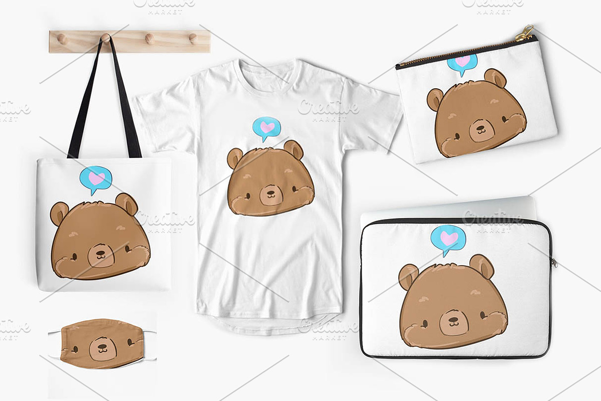 Cute teddy bear, an Animal Illustration by Sweet_print (Photo 5 of 6)