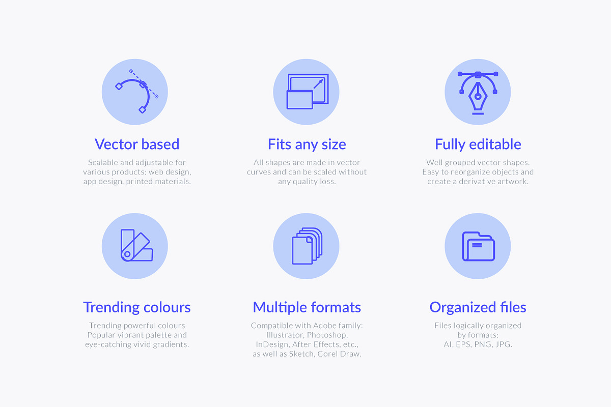 Development vector illustrations, a Templates & Theme by Visual Generation