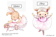 Watercolour Ballet Animals, an Animal Illustration by Jen Digital Art (Thumbnail 5 of 6)