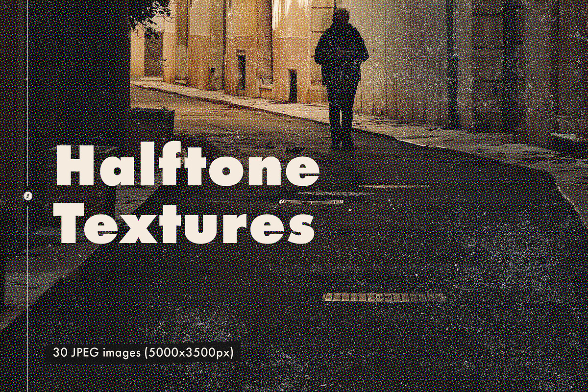 Halftone Textures | Classic, Gritty, a Texture Graphic by Freezerondigital (Photo 1 of 10)
