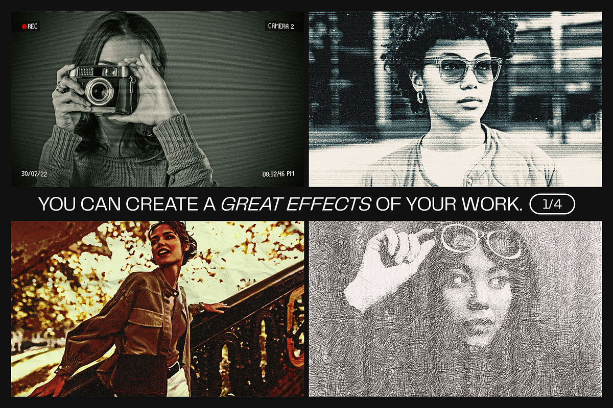 12 Photo Effect Templates, a Layer Style Add-On by iDoodle Studio ...