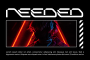 EXPLORE ACROSS - FUTURISTIC FONT, a Sans Serif Font by 177Studio (Thumbnail 2 of 8)