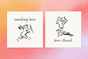 Chubby Cupid Vector Bundle, a Decorative Illustration by Little Gremlin (Thumbnail 4 of 8)