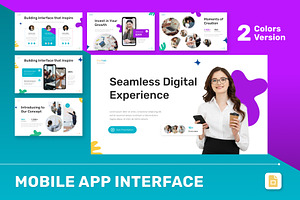 Mobile App Interface Google Slides, a Presentation Template by Antstheme