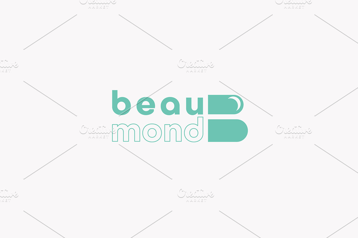 Crescent moon B logo, a Branding & Logo Template by MuzaInspires (Photo 3 of 5)