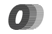 Number 0 speed motion lines logo, a Branding & Logo Template by Leksono (Thumbnail 2 of 2)