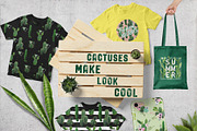 Cactus Floral Backgrounds, an Illustration by Anna Studio (Thumbnail 4 of 7)