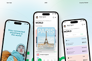 eSIM Mobile App – Travel eSIM, an UI Kit Template by Soulfuldesignstudio (Thumbnail 1 of 7)