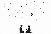 Mystic Meditation Under Starry Sky, an Illustration by Designs_River (Thumbnail 2 of 9)