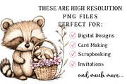 Whimsical Mother's Day Raccoon Clipa, an Illustration by DreamPrint404 (Thumbnail 6 of 6)