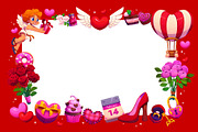 Valentines day holiday greeting card, an Illustration by Vector Tradition (Thumbnail 3 of 3)