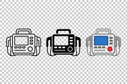 Defibrillator Device Vector Set, an Object Graphic by Artonix (Thumbnail 3 of 3)