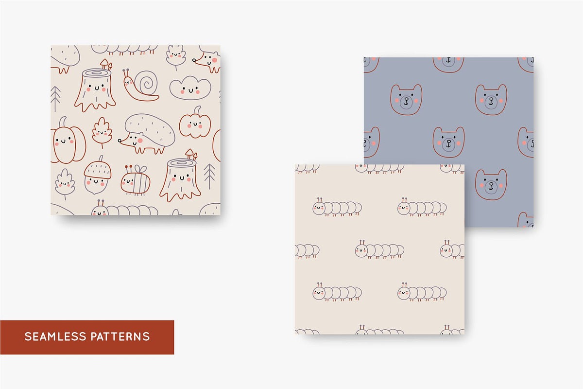 Cute Autumn - doodle style clipart, a Decorative Illustration by Barkova Nadya (Photo 5 of 7)