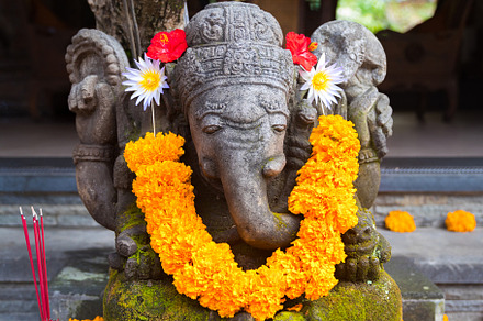 Traditional Balinese Ganesha statue 