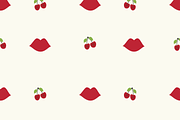 Cherry, Daisy, Lips, Seamless 10 pk, a Pattern Graphic by Amy Lynn Grover (Thumbnail 1 of 10)