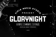 Glorynight Family - 6 fonts, a Sans Serif Font by Typia Nesia (Thumbnail 1 of 7)