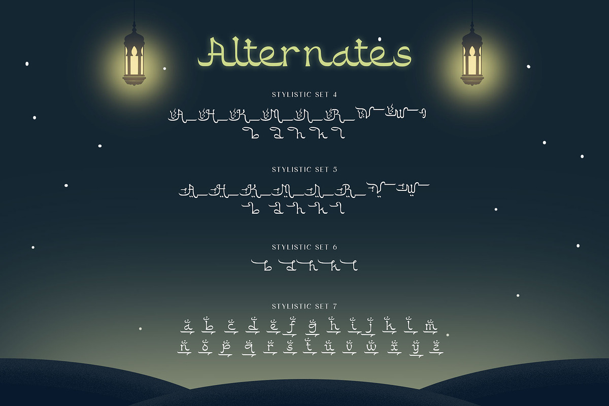 Buballen Arabic Typeface, a Script Font by alit design (Photo 11 of 14)