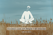 Minimal Line Art People, a Person Illustration by Veyla (Thumbnail 1 of 8)