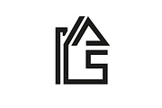 Logo of the house. Graphic vector, an Object Graphic by RODINA (Thumbnail 1 of 3)