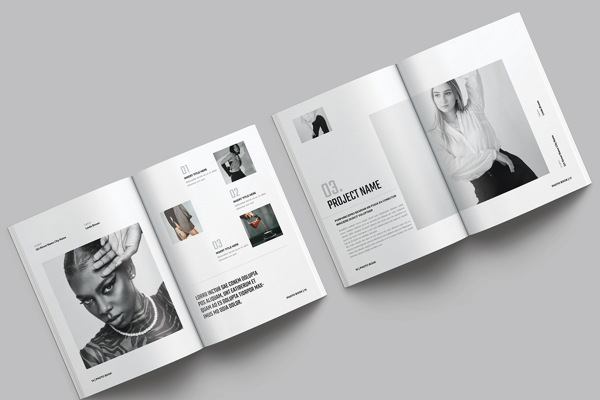 Minimalist Photo Book Template, a Brochure Template by NorthPeak (Photo 7 of 16)