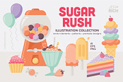Sugar Rush Illustration Collection, a Decorative Illustration by hellojenrich (Thumbnail 1 of 8)