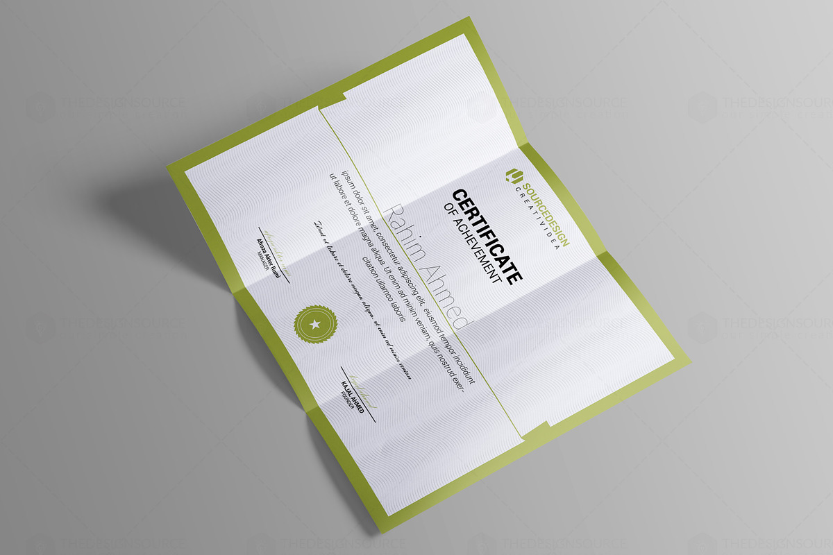Certificate Template, a Stationery Template by thedesignsource (Photo 1 of 8)