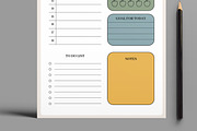 Daily Planner Productivity Template, a Stationery Template by MightyDesign (Thumbnail 3 of 8)